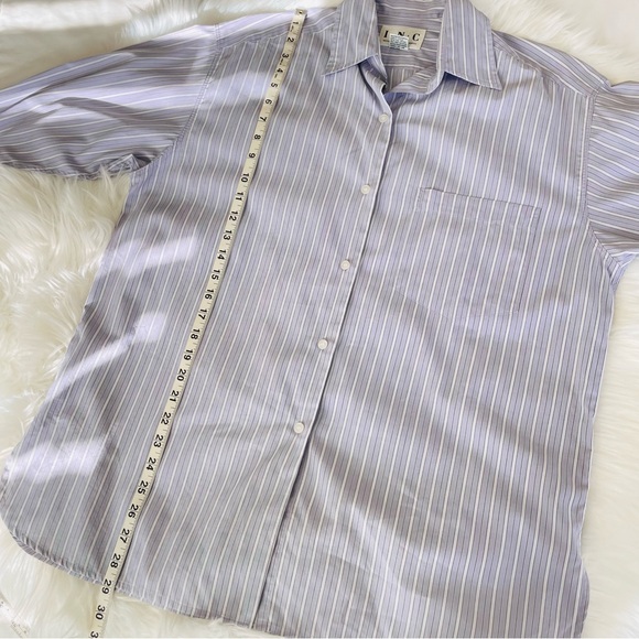 I.N.C. International Concepts Button Up Dress Shirt Lavender Purple Stripes Sz S - Picture 11 of 11